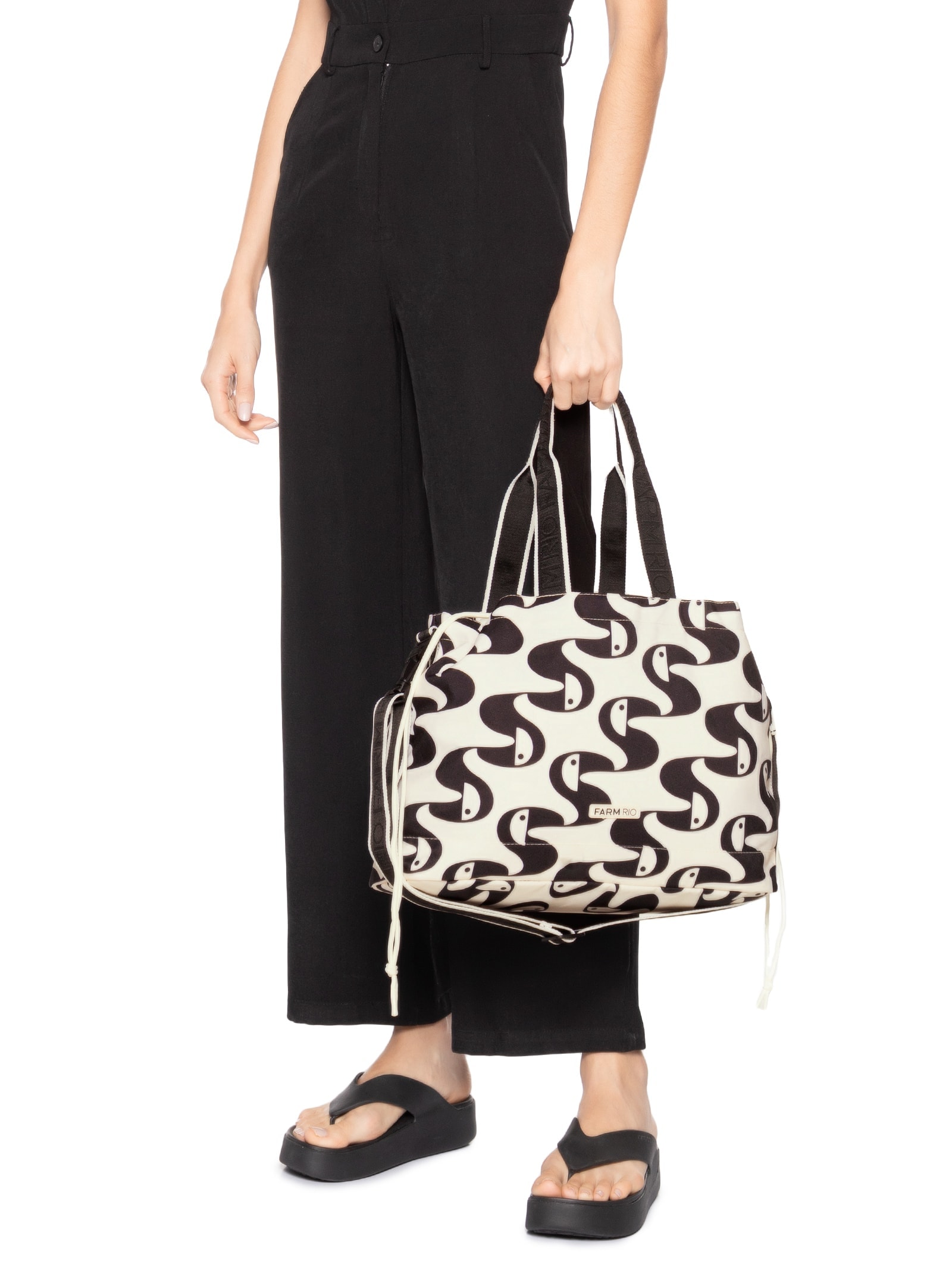 Bolsa Feminina Carioca Copatucano Pb Branco Farm Etc