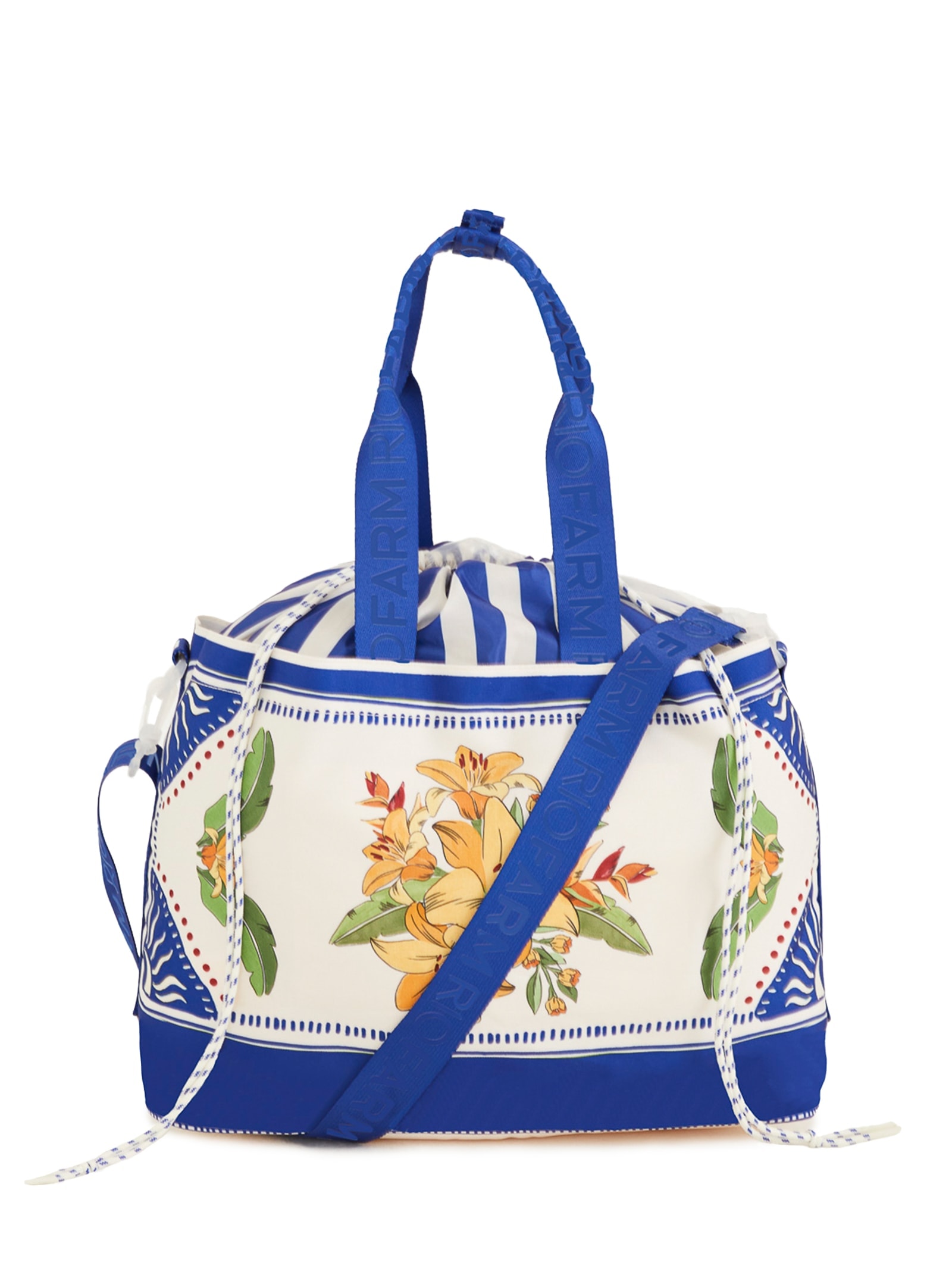 Bolsa Feminina Carioca Destino Tropical Azul Farm Etc