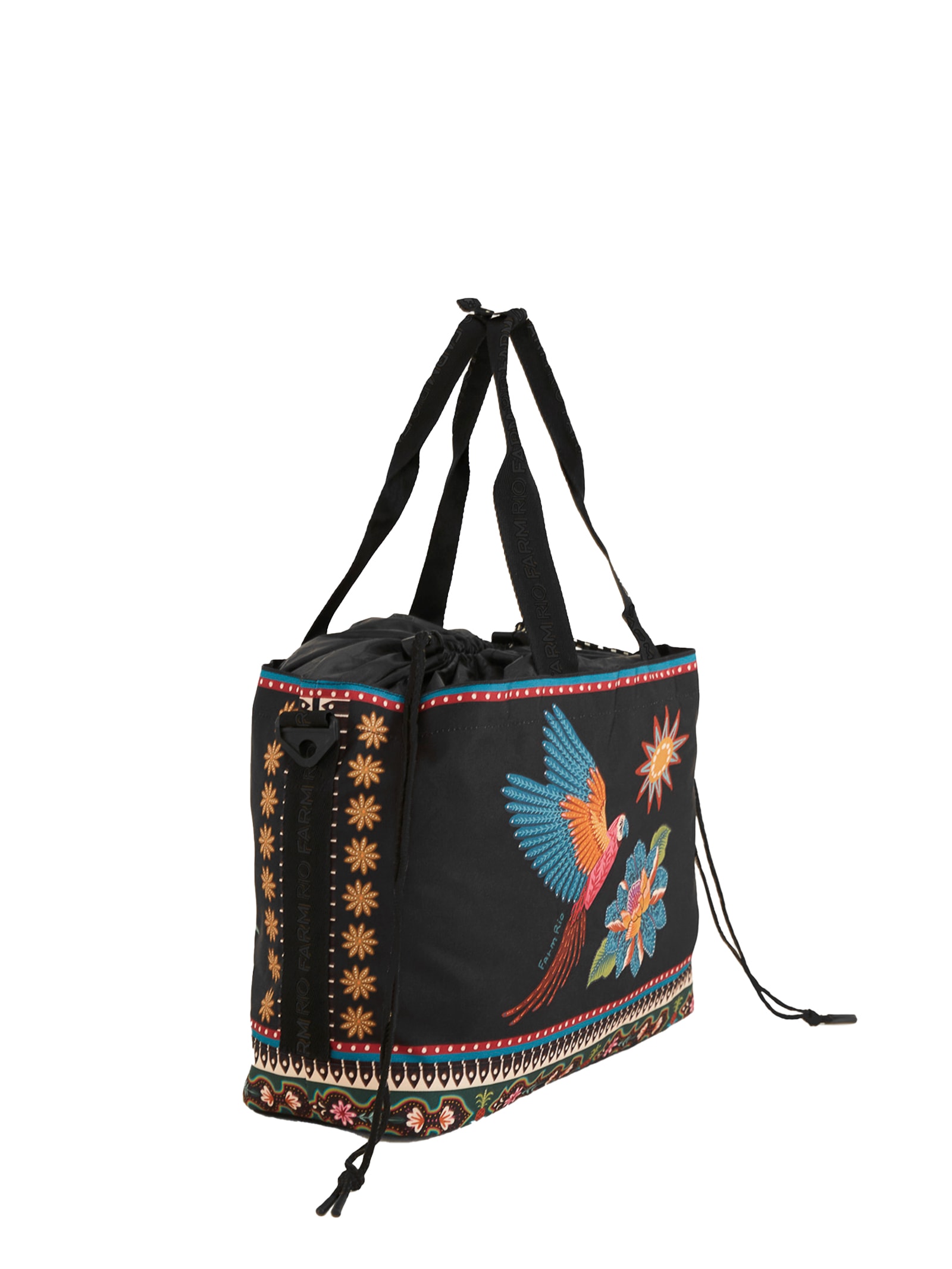 Bolsa Feminina Carioca Samba Das Araras Preto Farm Etc