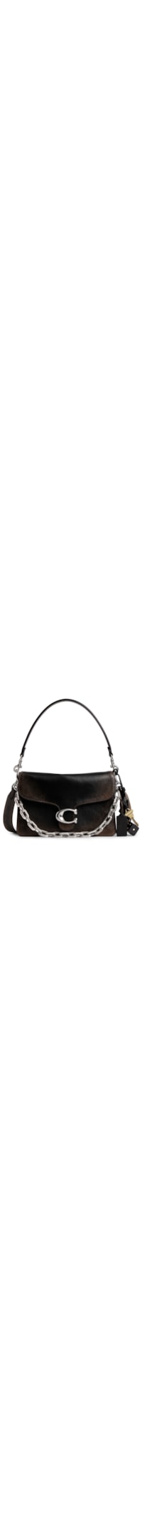 Bolsa Feminina Chain Tabby Shoulder Loved Leather - Preto