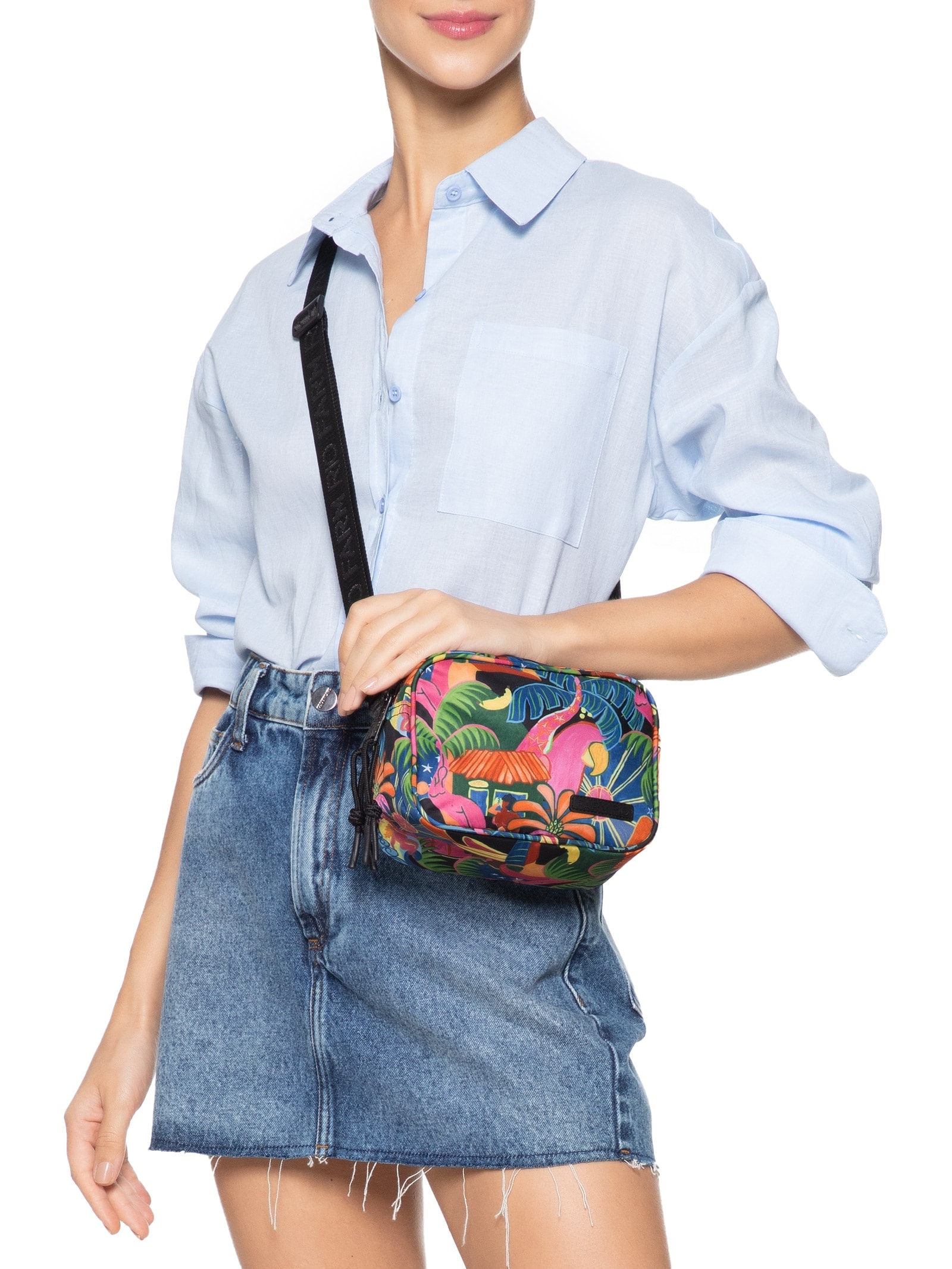 Bolsa Feminina Chamego Fantasia Farm Preto Farm Etc