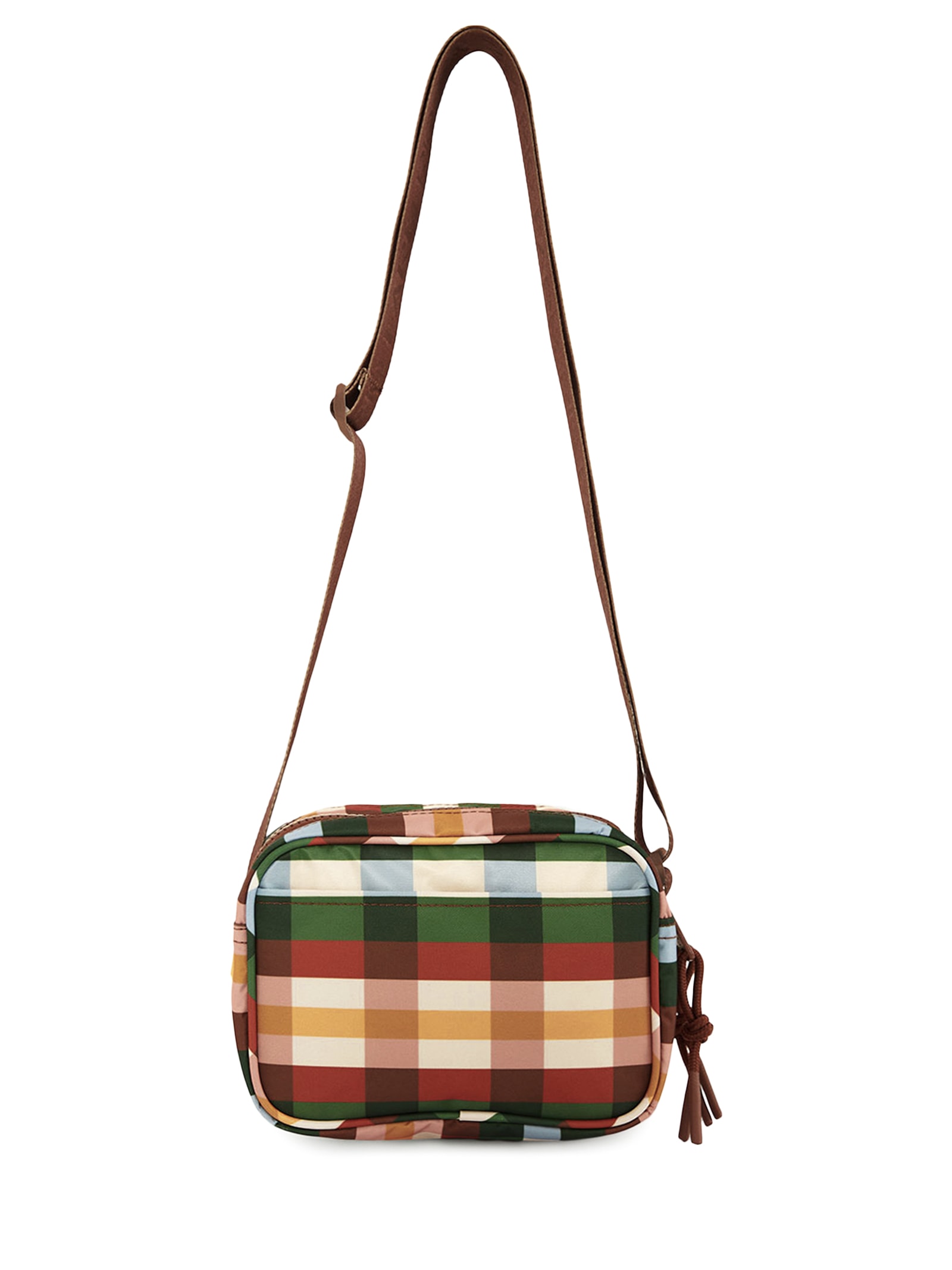 Bolsa Feminina Chamego Xadrez Multi Marrom Farm Etc