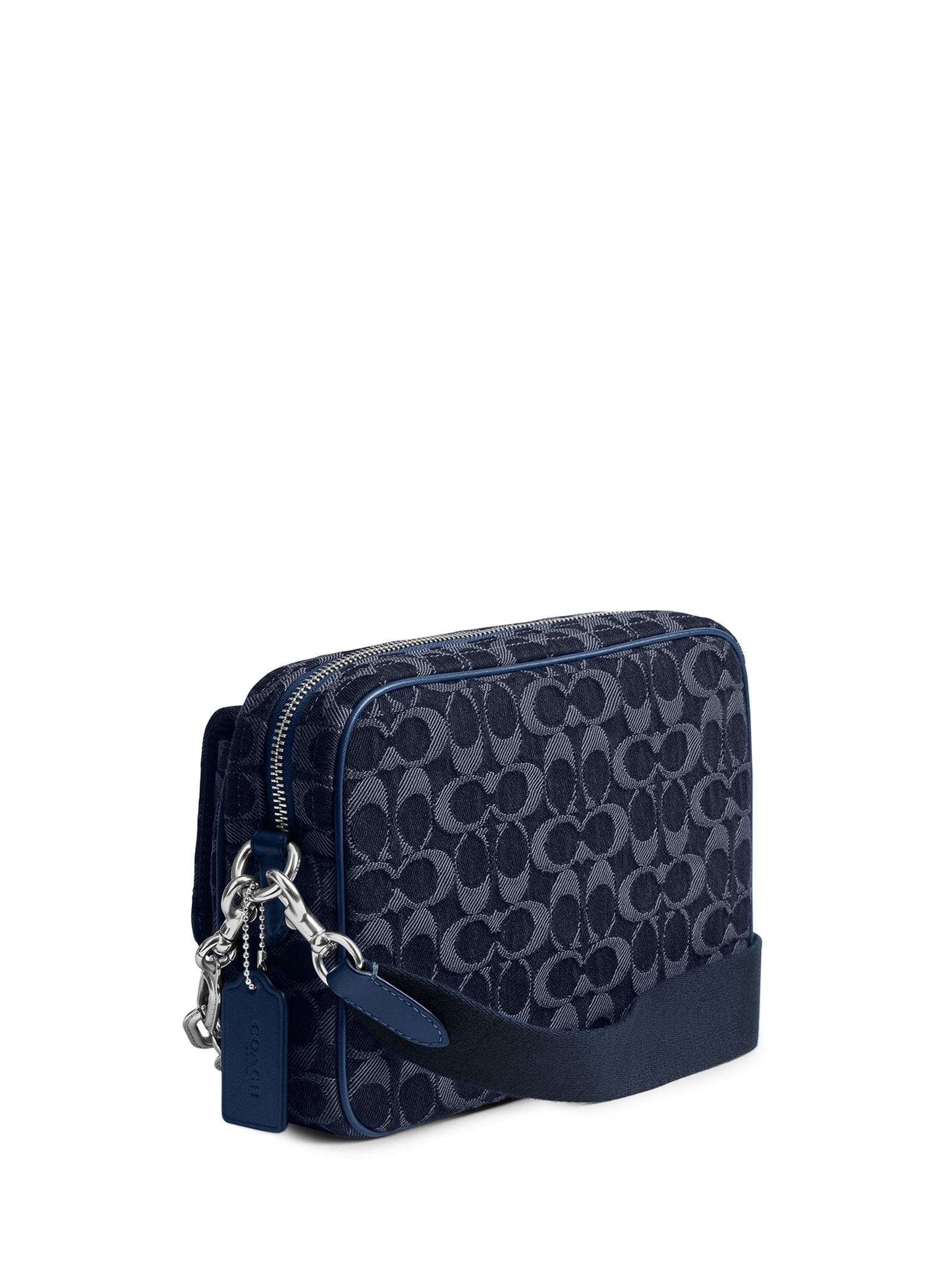 Coach - Bolsa Feminina Charter Flap Crossbody 24 Signature Denim