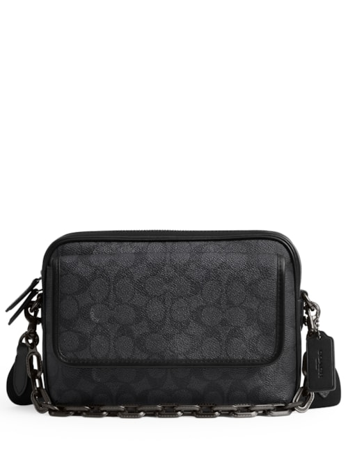 Bolsa Feminina Charter Flap Crossbody 24 Signature – Preto