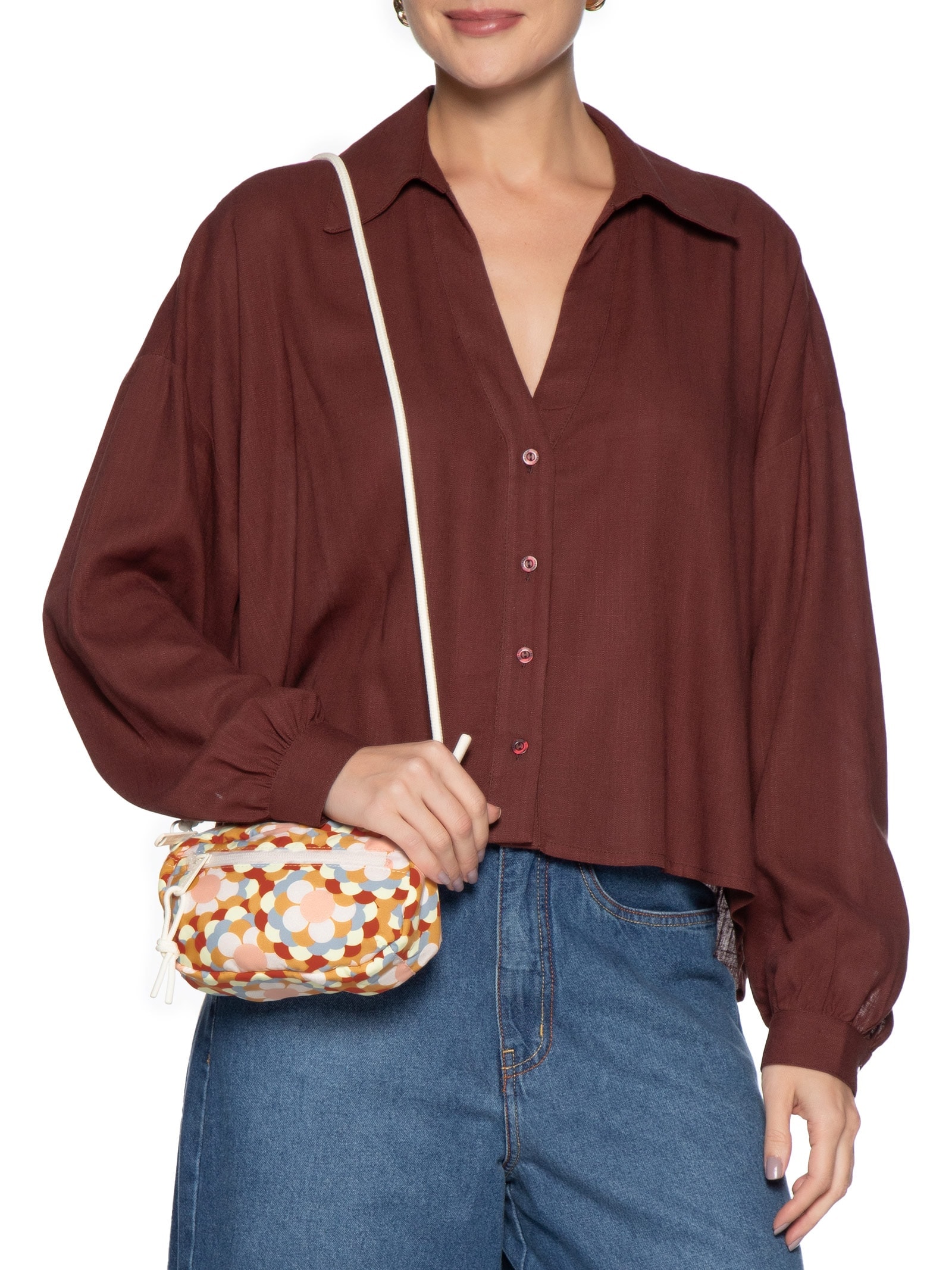 Bolsa Feminina Chuchu A Fábrica Branco Farm Etc