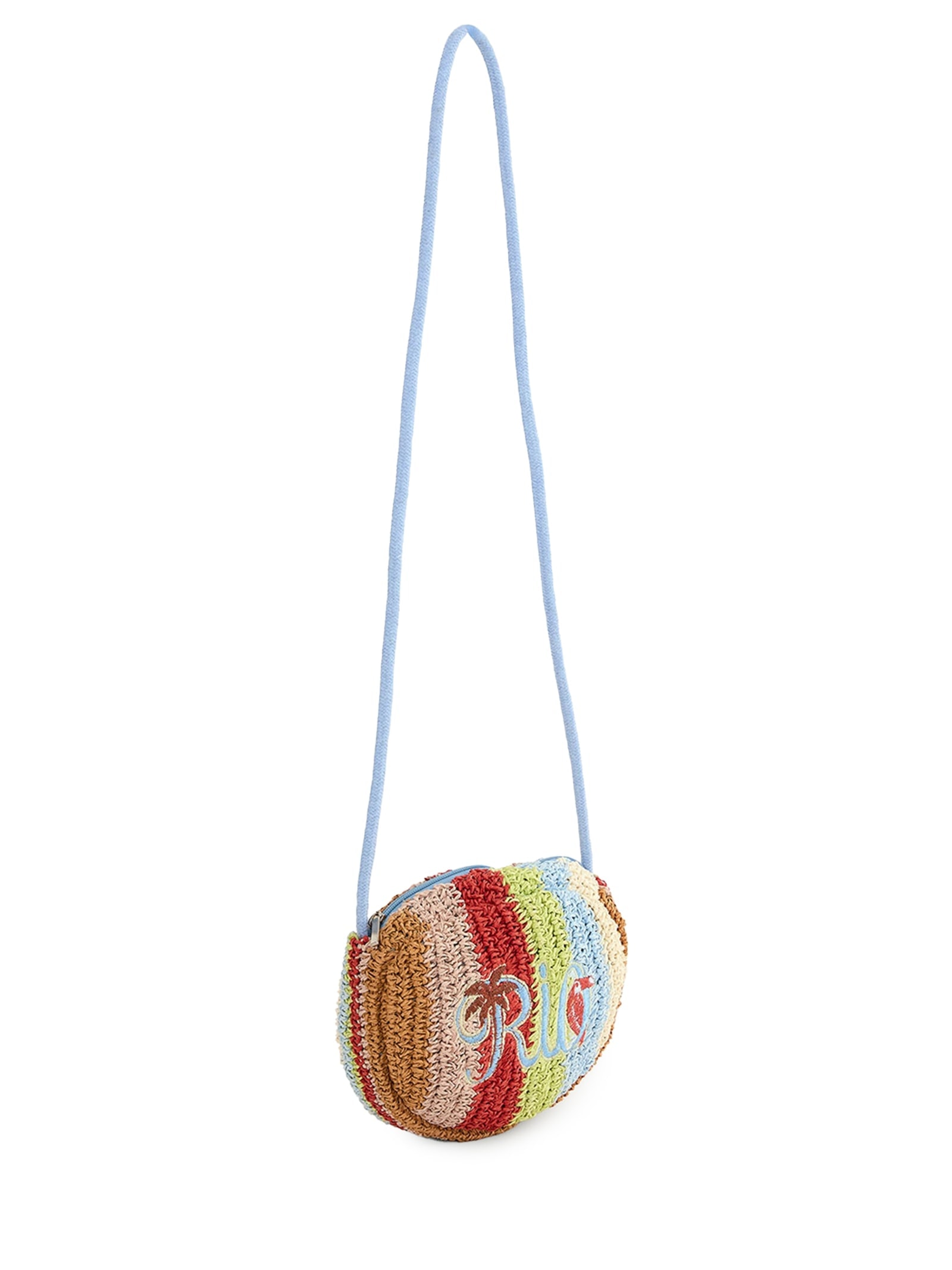 Bolsa Feminina Chuchu Artesanal Rio Listra Azul Farm Etc
