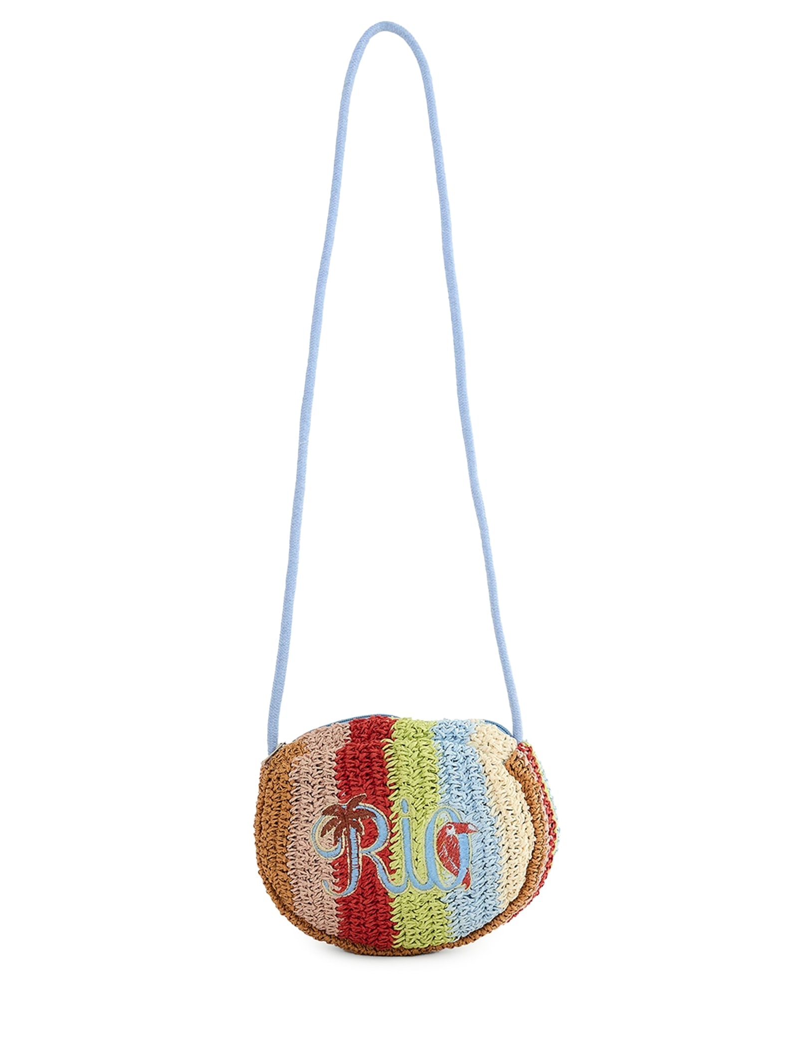 Bolsa Feminina Chuchu Artesanal Rio Listra Azul Farm Etc