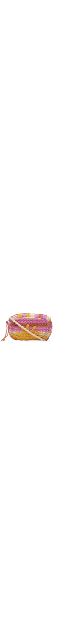 Bolsa Feminina Chuchu Floral Lee Palha - Laranja