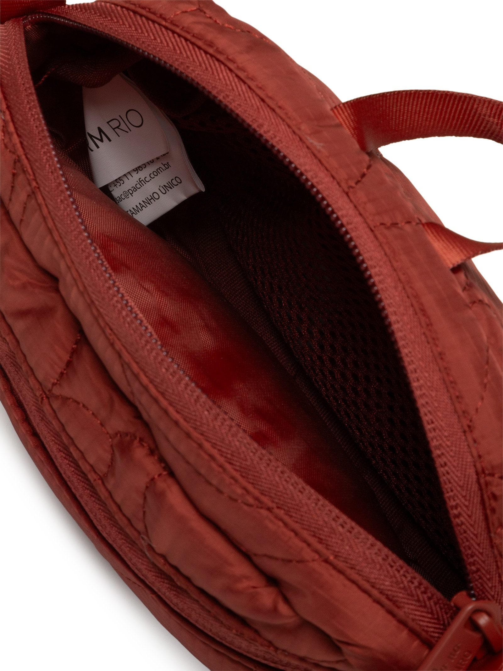 Bolsa Feminina Chuchu Gráfico Tropi Puffer Vermelho Farm Etc