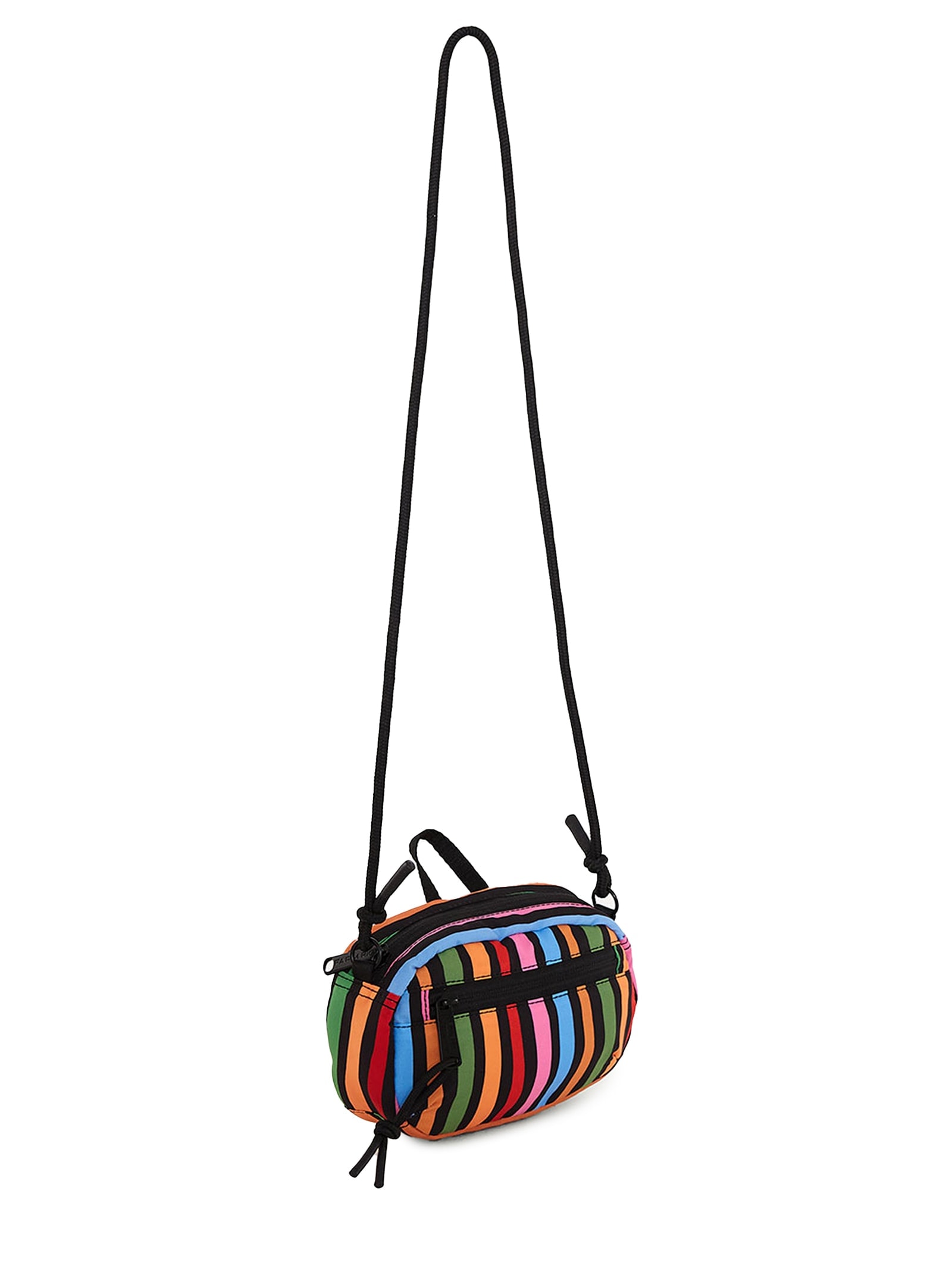 Bolsa Feminina Chuchu Striped Stripes Preto Farm Etc