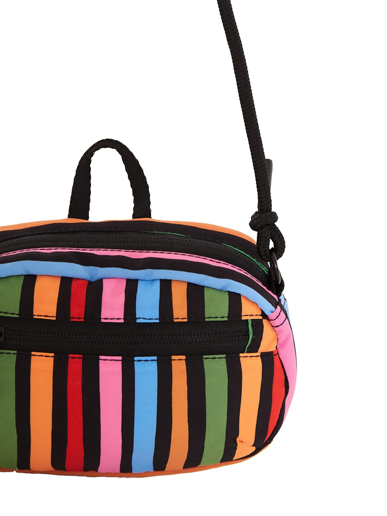 Bolsa Feminina Chuchu Striped Stripes Preto Farm Etc