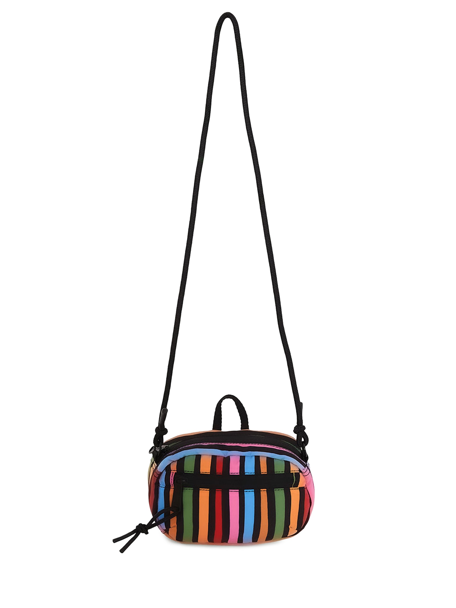 Bolsa Feminina Chuchu Striped Stripes Preto Farm Etc
