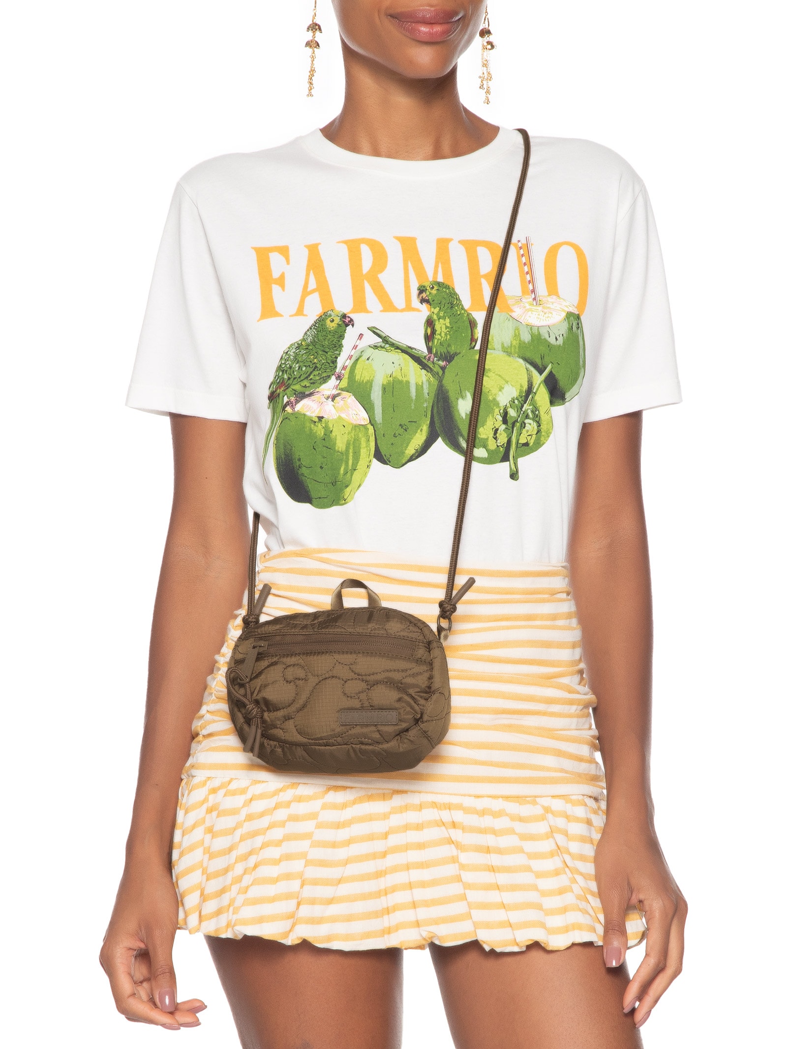 Bolsa Feminina Chuchu Terra Marrom Farm Etc