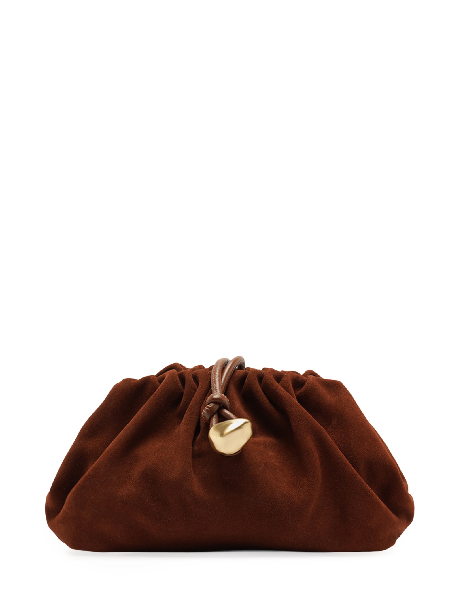Bolsa Feminina Clutch Camurça Média Corrente Marrom Arezzo