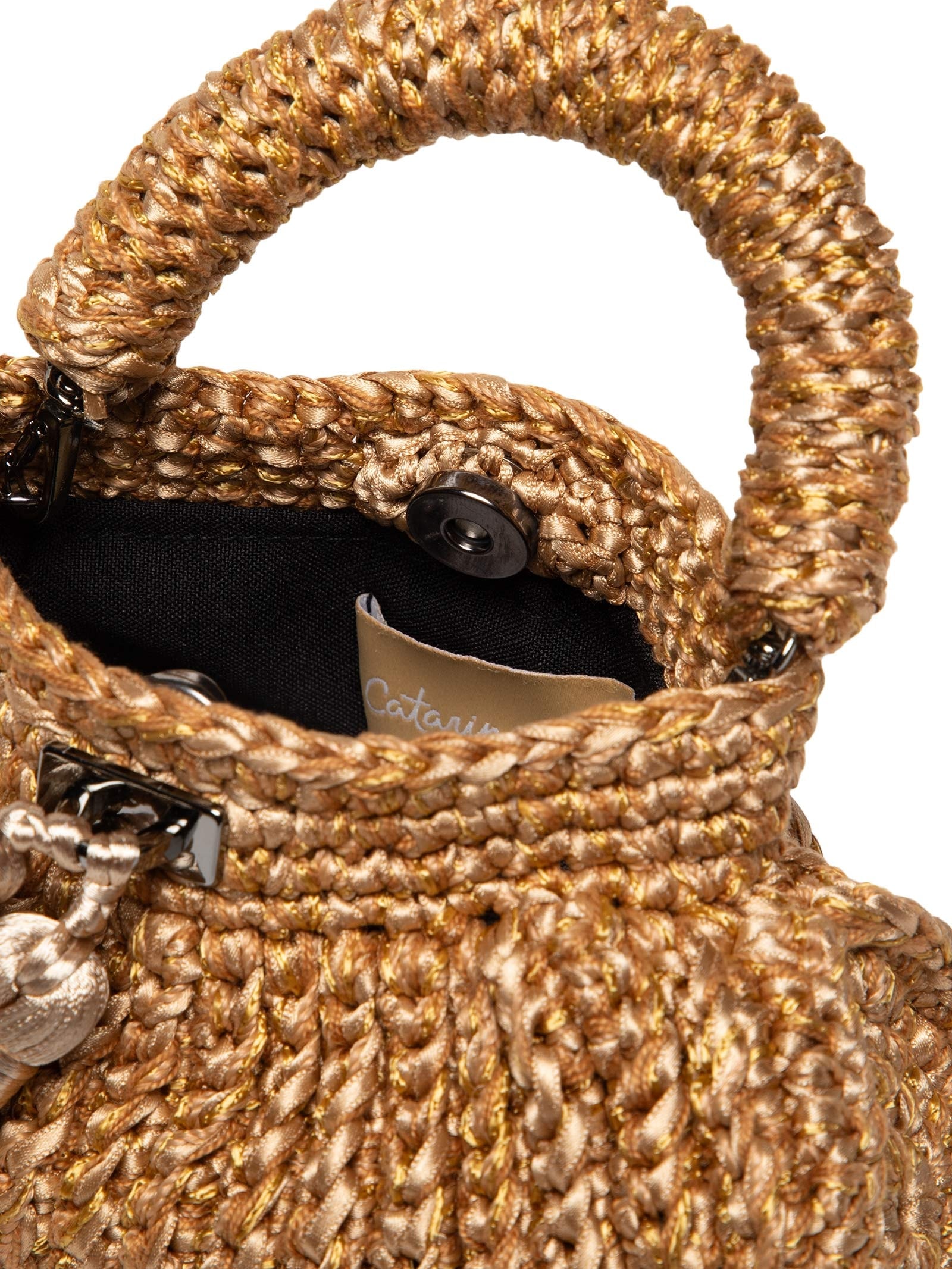 Bolsa Feminina Clutch Cantiga Bege Catarina Mina