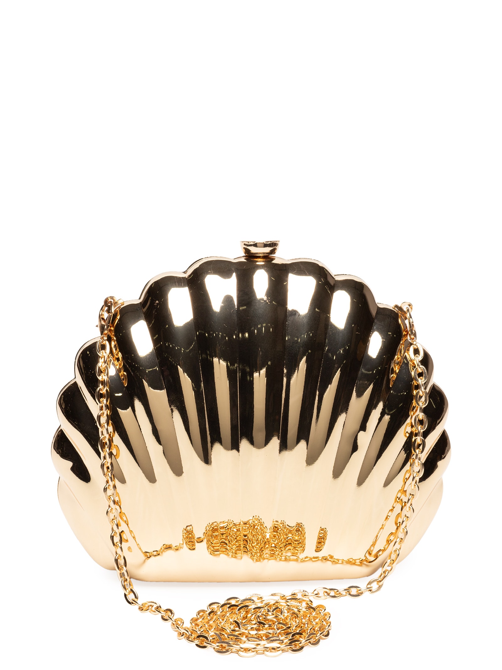 Bolsa Feminina Clutch Concha Dourado Market 33