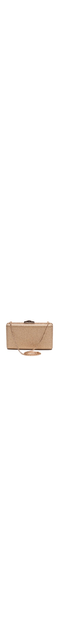 Bolsa Feminina Clutch Cristais - Dourado