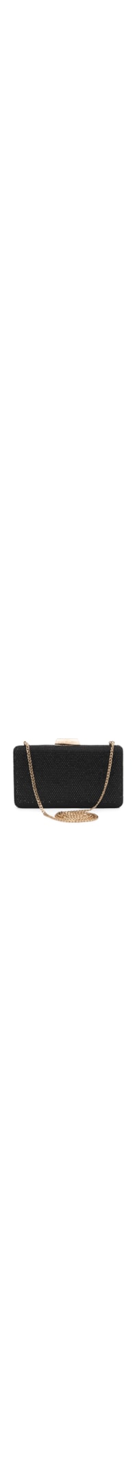 Bolsa Feminina Clutch Cristais - Preto