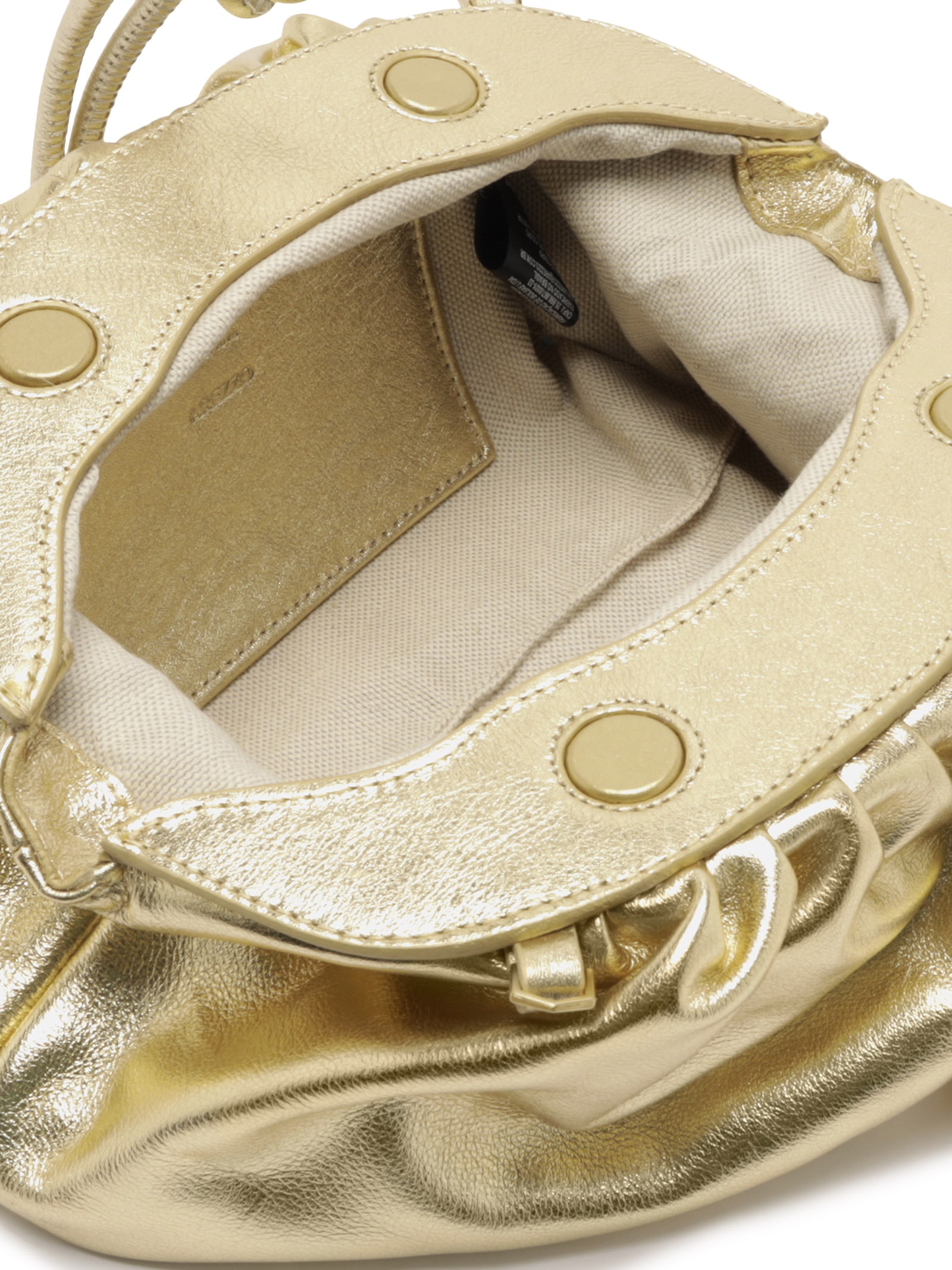 Bolsa Feminina Clutch de Couro Média com Corrente Dourado Arezzo