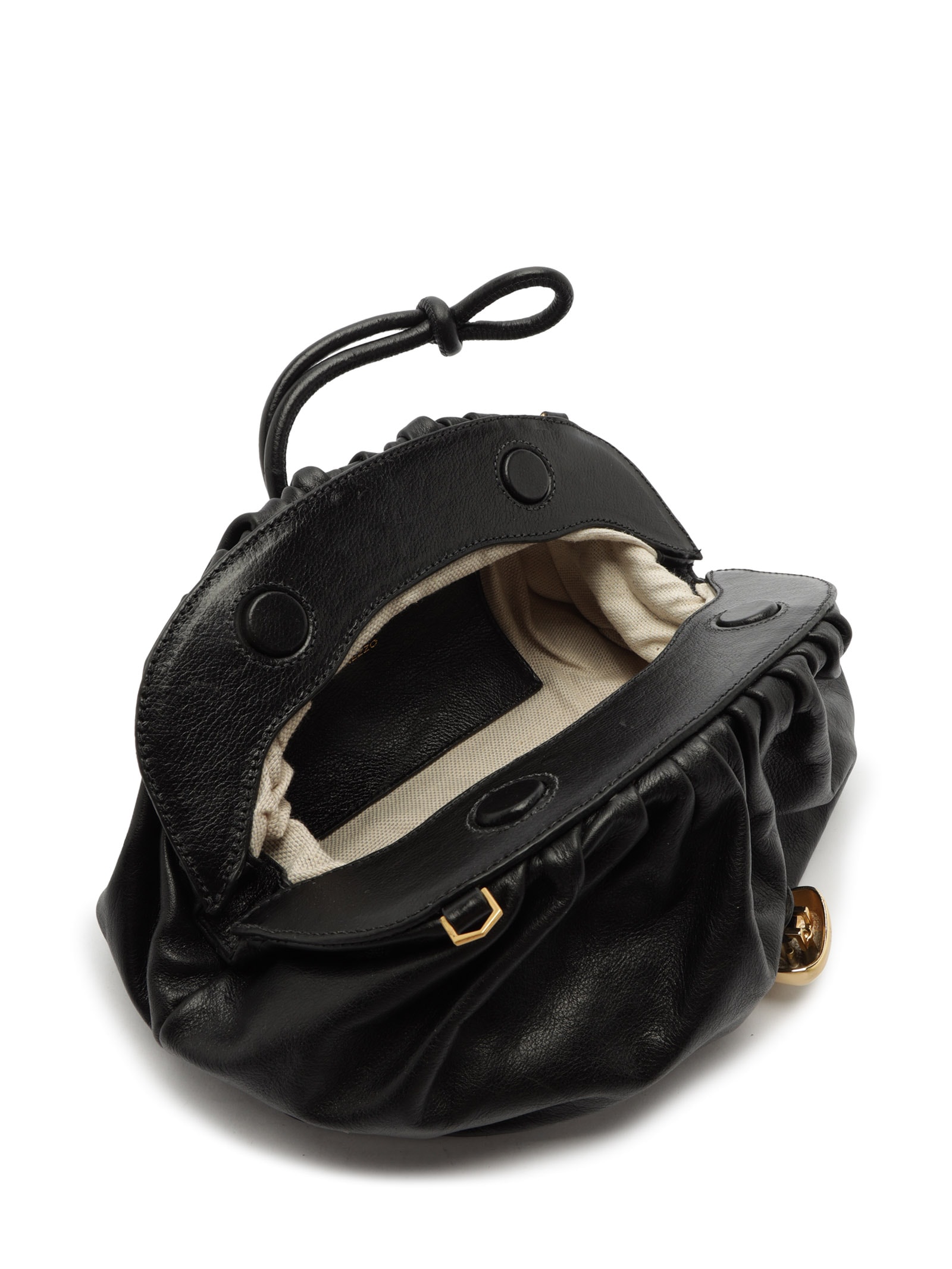Bolsa Feminina Clutch de Couro Média com Corrente – Preto Arezzo