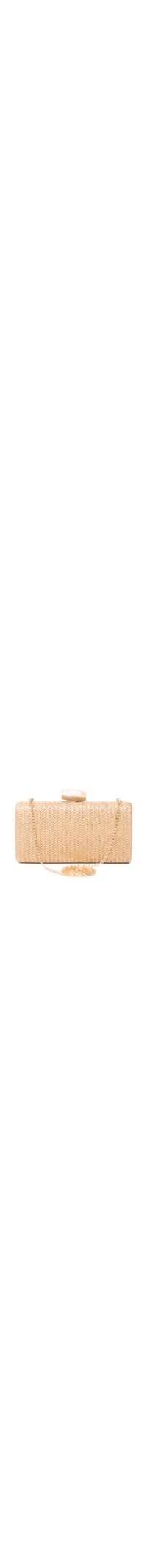 Bolsa Feminina Clutch Em Palha - Bege