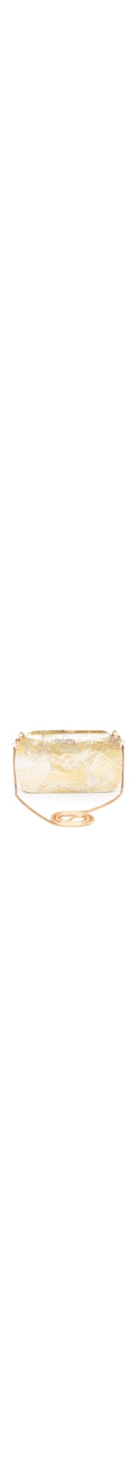 Bolsa Feminina Clutch Madreperola Retangular - Bege