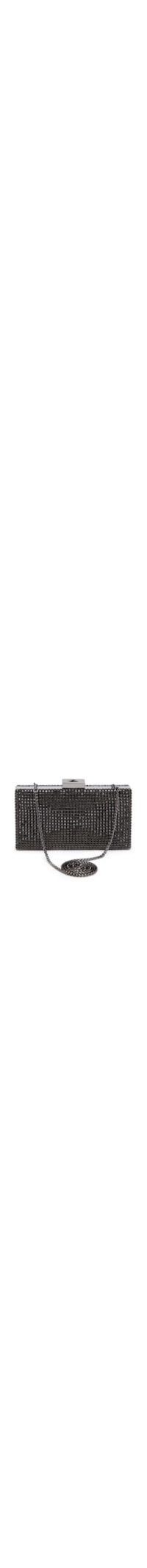 Bolsa Feminina Clutch Malha Strass - Preto