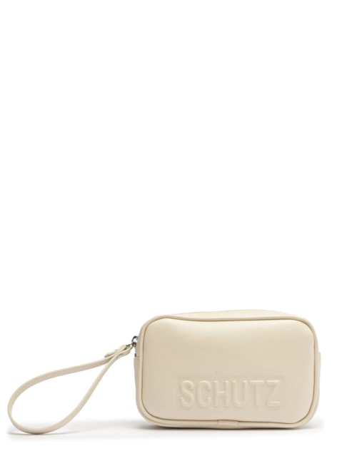 Bolsa Feminina Clutch Multimaterial Logo – Off White