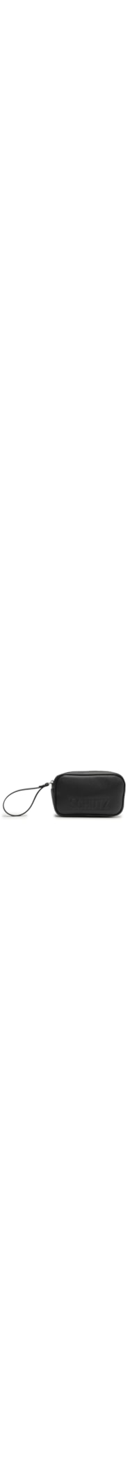 Bolsa Feminina Clutch Multimaterial Logo - Preto