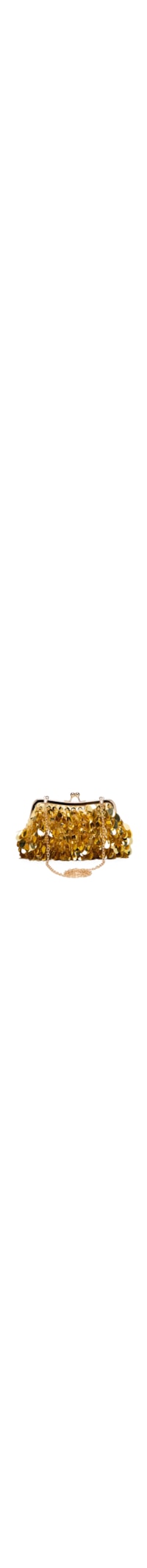 Bolsa Feminina Clutch Paetê - Dourado