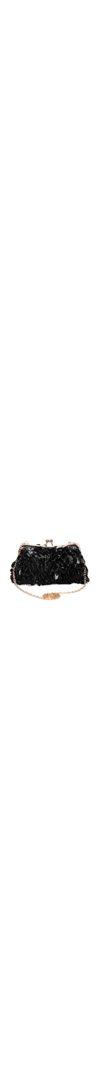 Bolsa Feminina Clutch Paetê - Preto