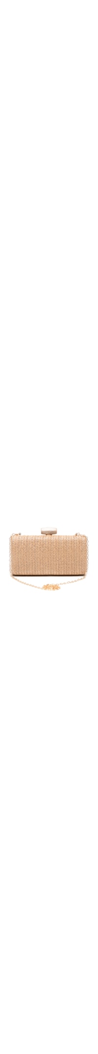 Bolsa Feminina Clutch Palha - Bege