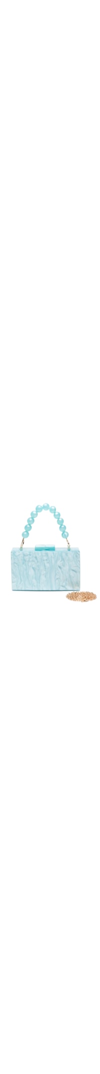 Bolsa Feminina Clutch Perolada - Azul