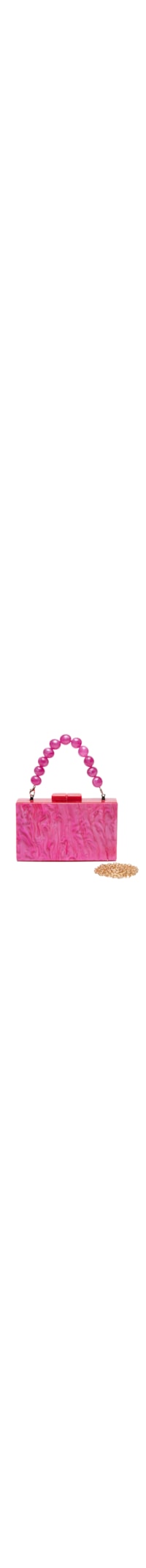 Bolsa Feminina Clutch Perolada - Rosa