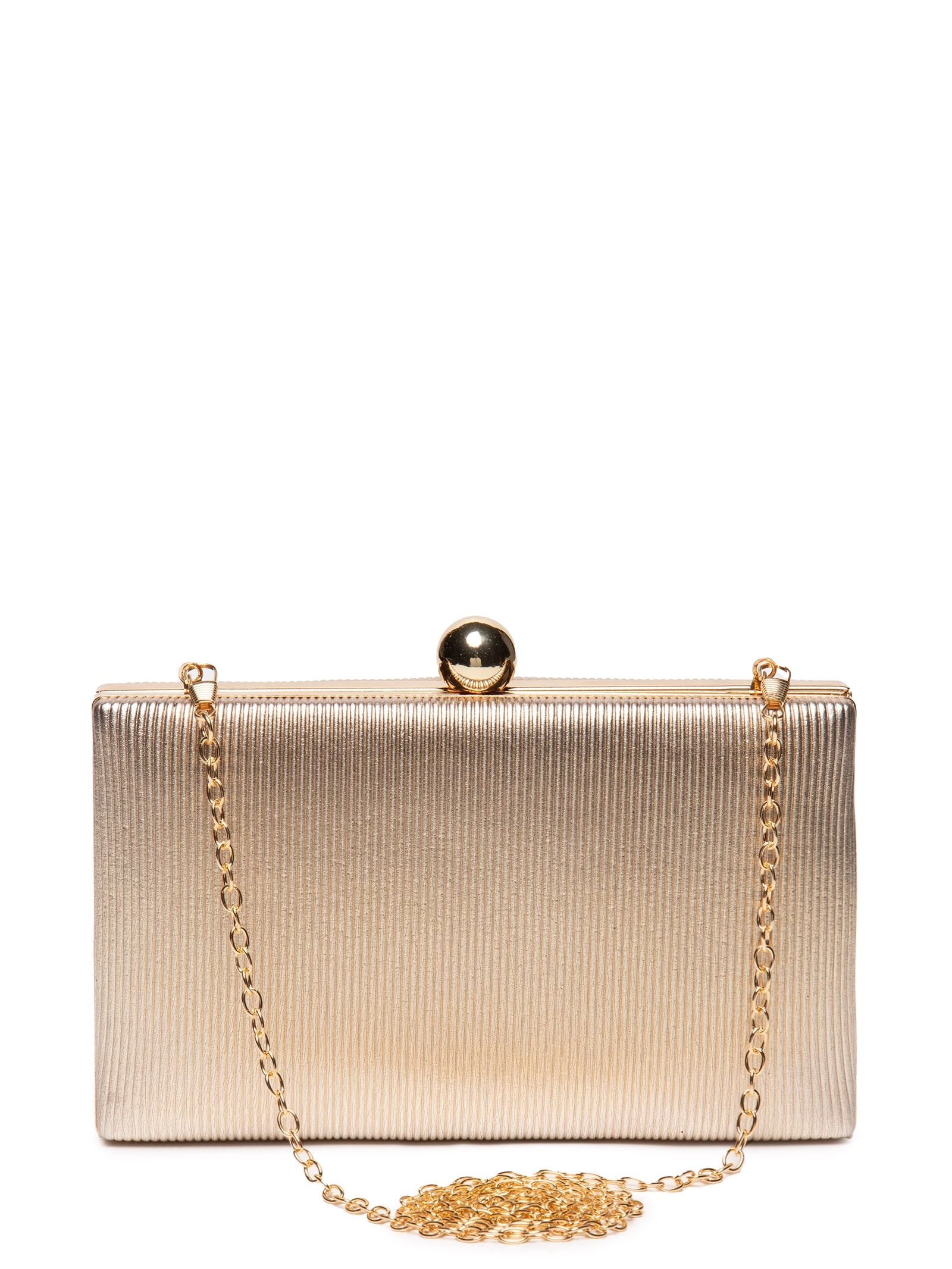 Bolsa Feminina Clutch Ripada Dourado Market 33