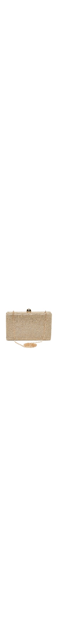 Bolsa Feminina Clutch Strass - Dourado