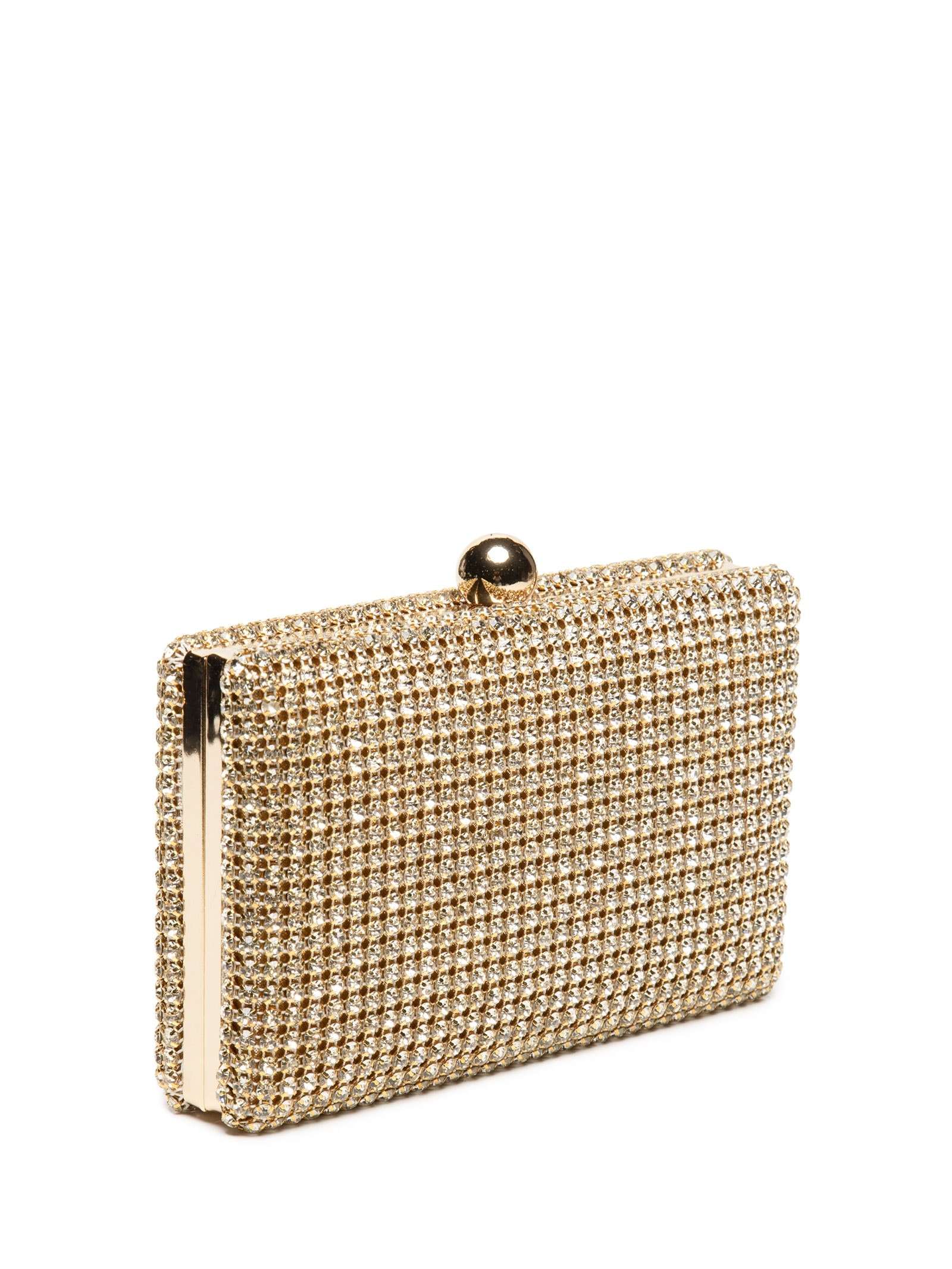 Bolsa Feminina Clutch Strass Dourado Market 33
