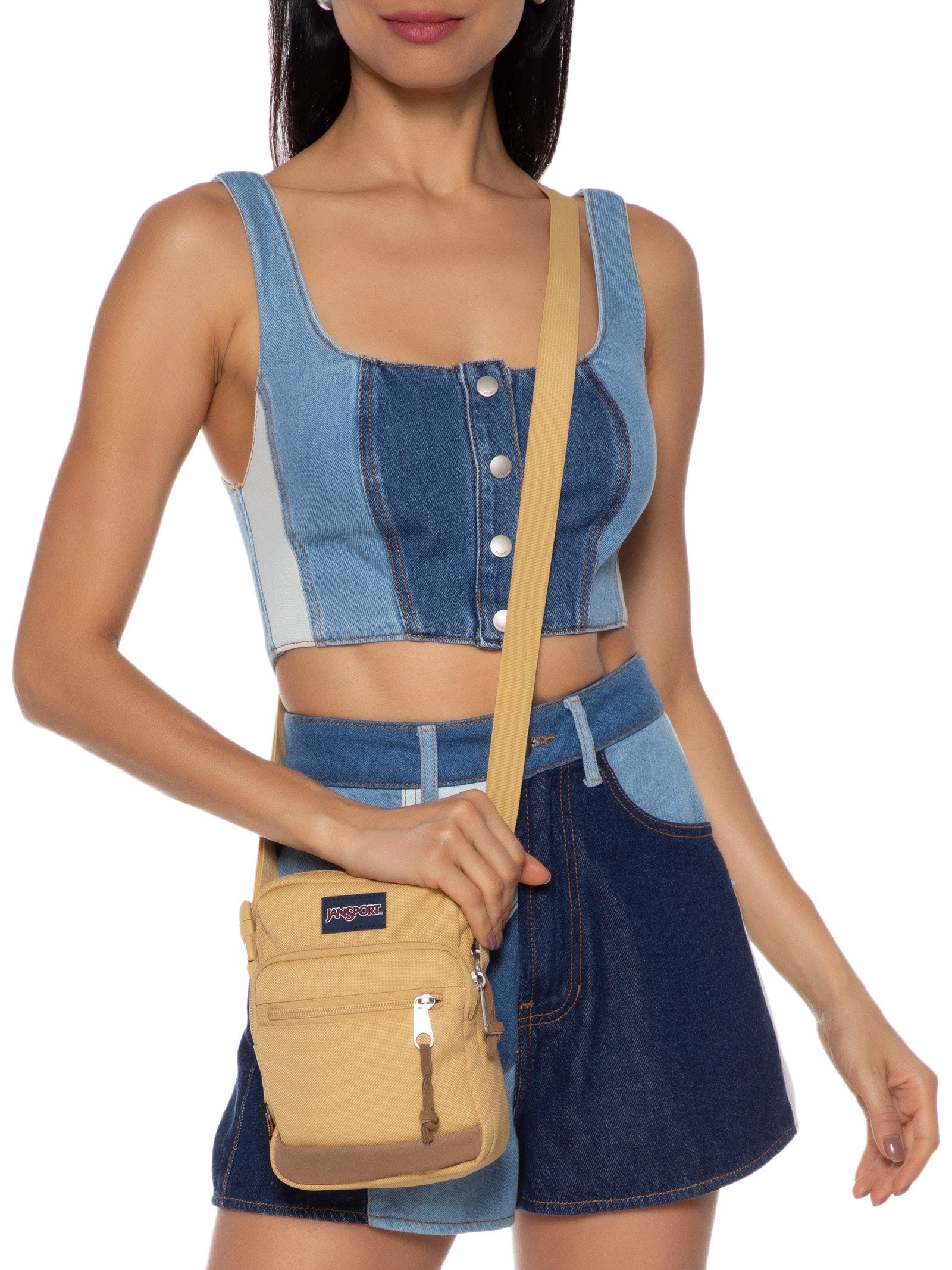 Bolsa Feminina Core Cross body Bege Jansport