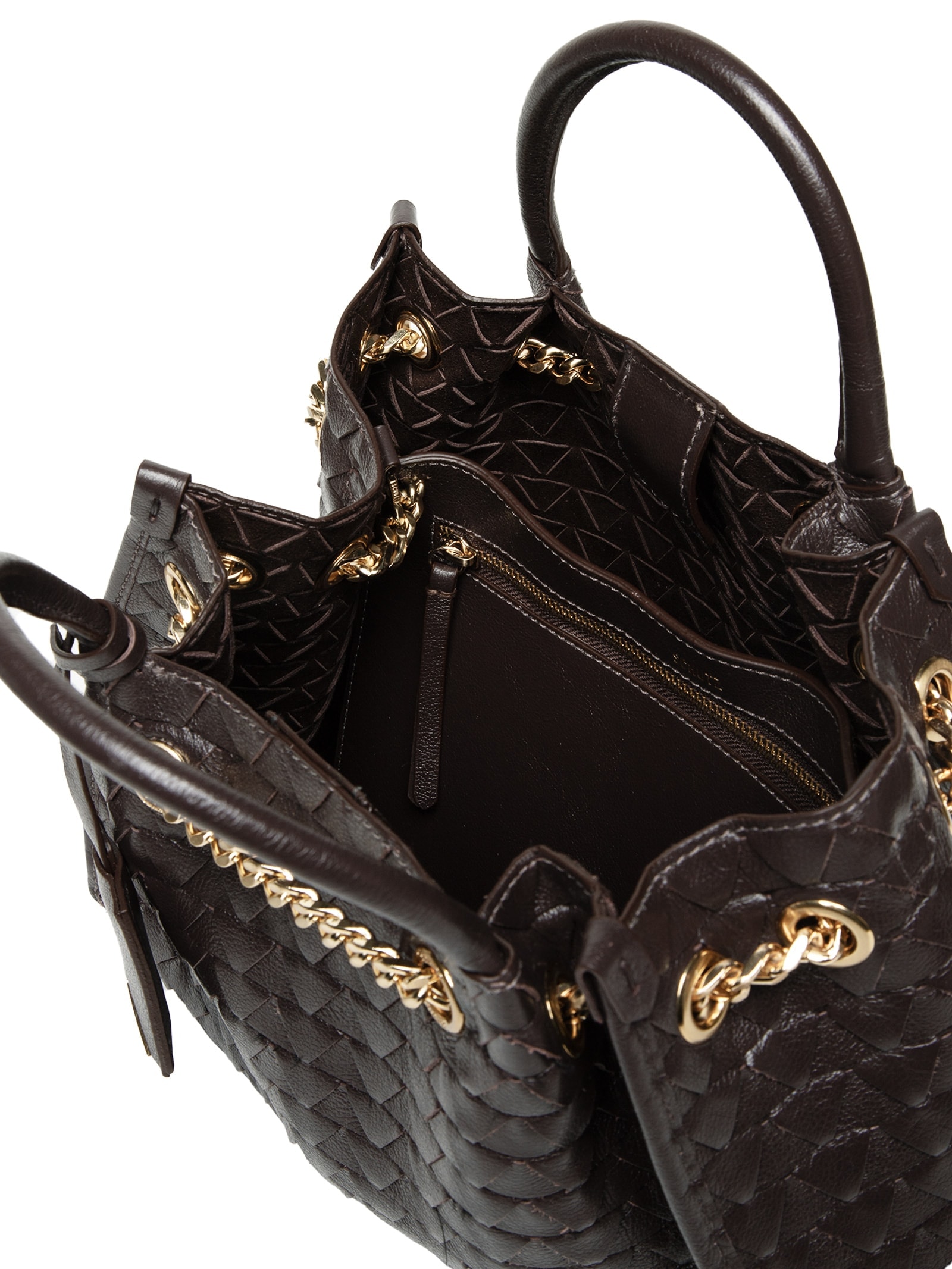 Bolsa Feminina Corrente Marrom Schutz