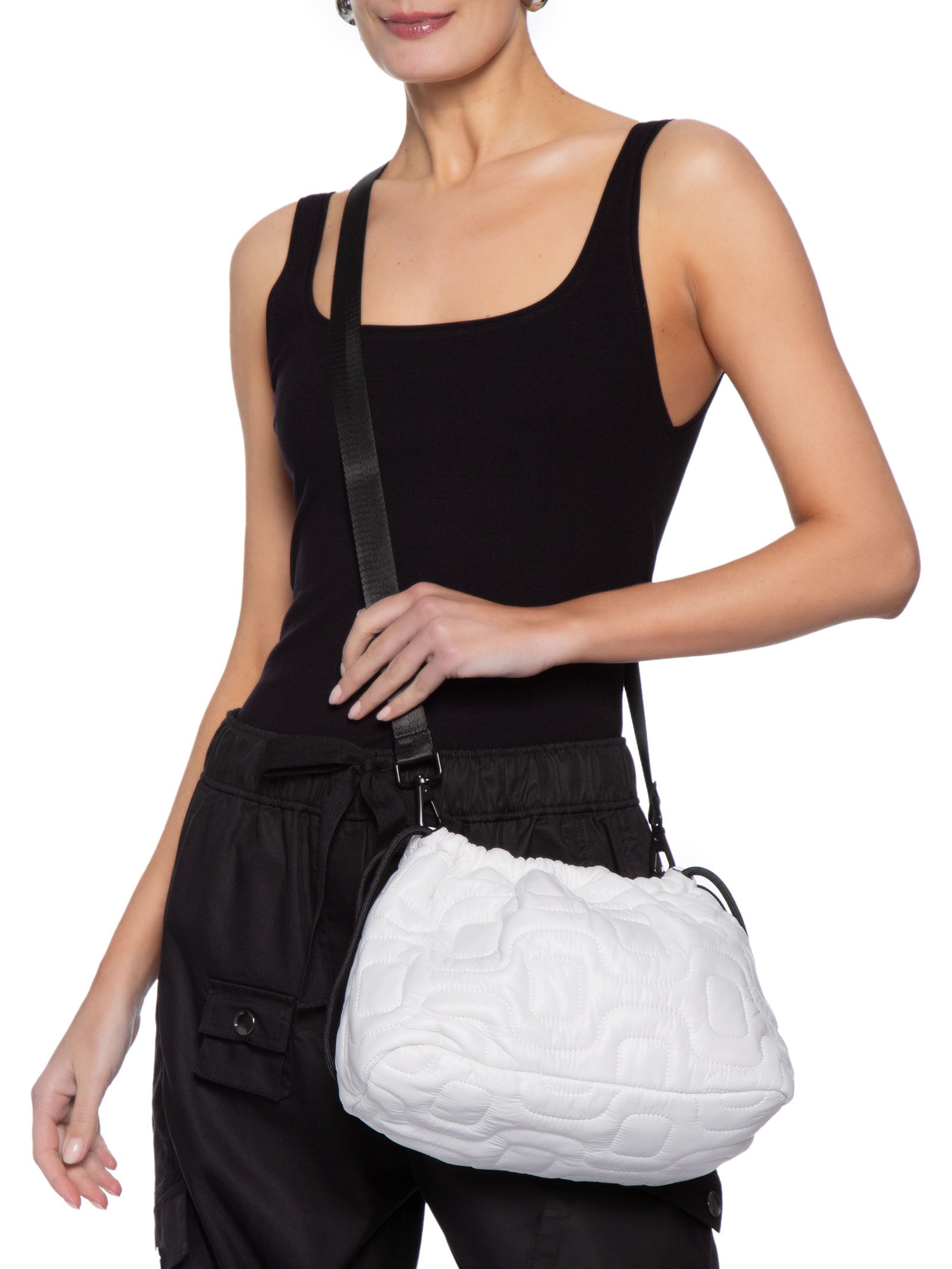 Bolsa Feminina Coulisse Matelassê Calçadão Branco Osklen