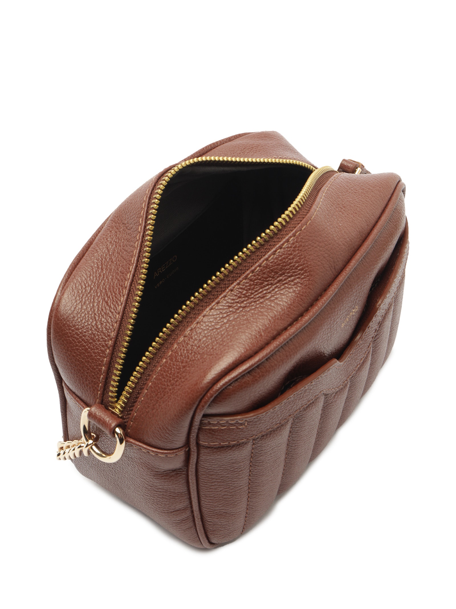 Bolsa Feminina Couro Pequena Marrom Arezzo