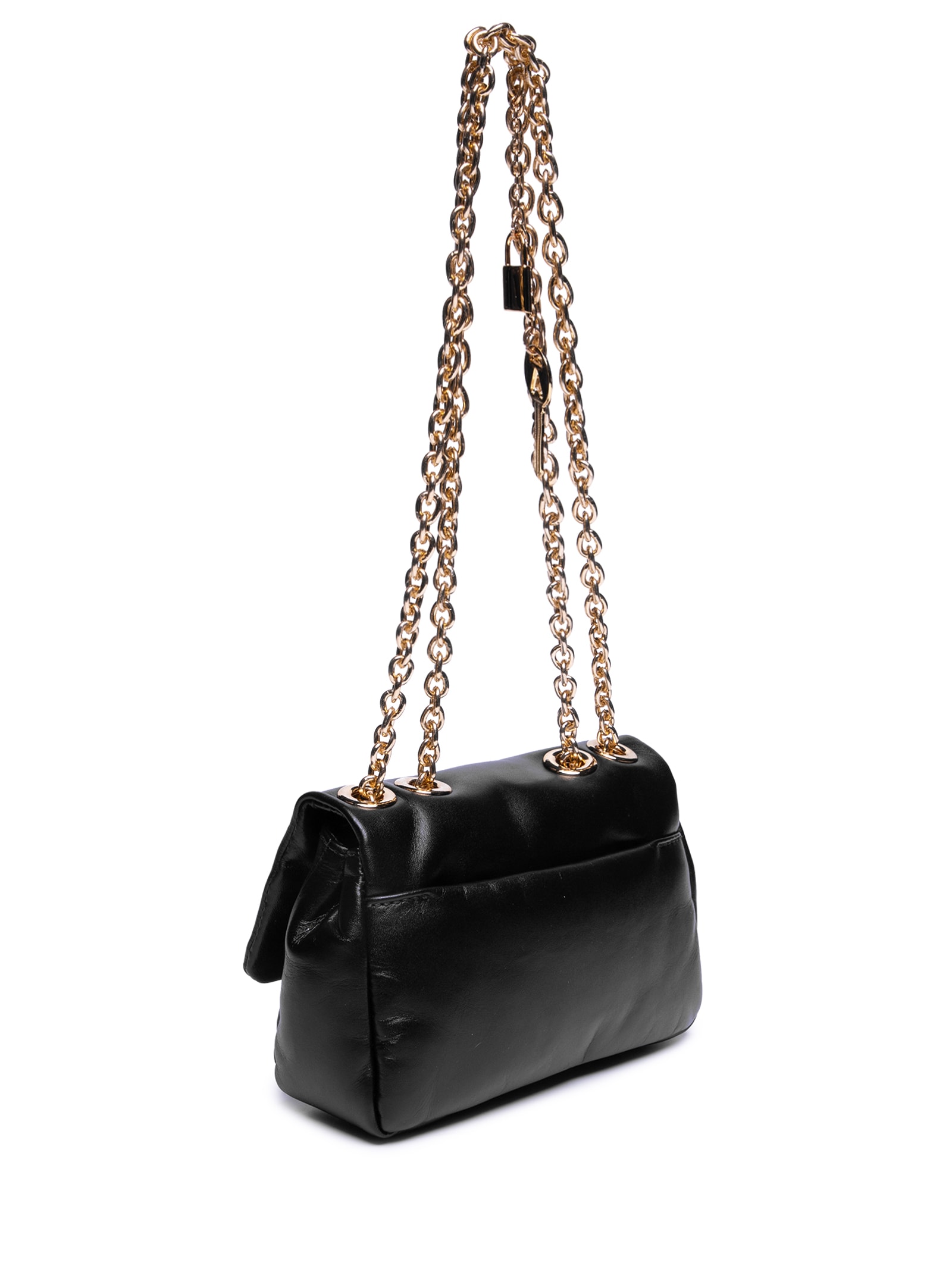 Bolsa Feminina Couro Pequena Preto Carrano