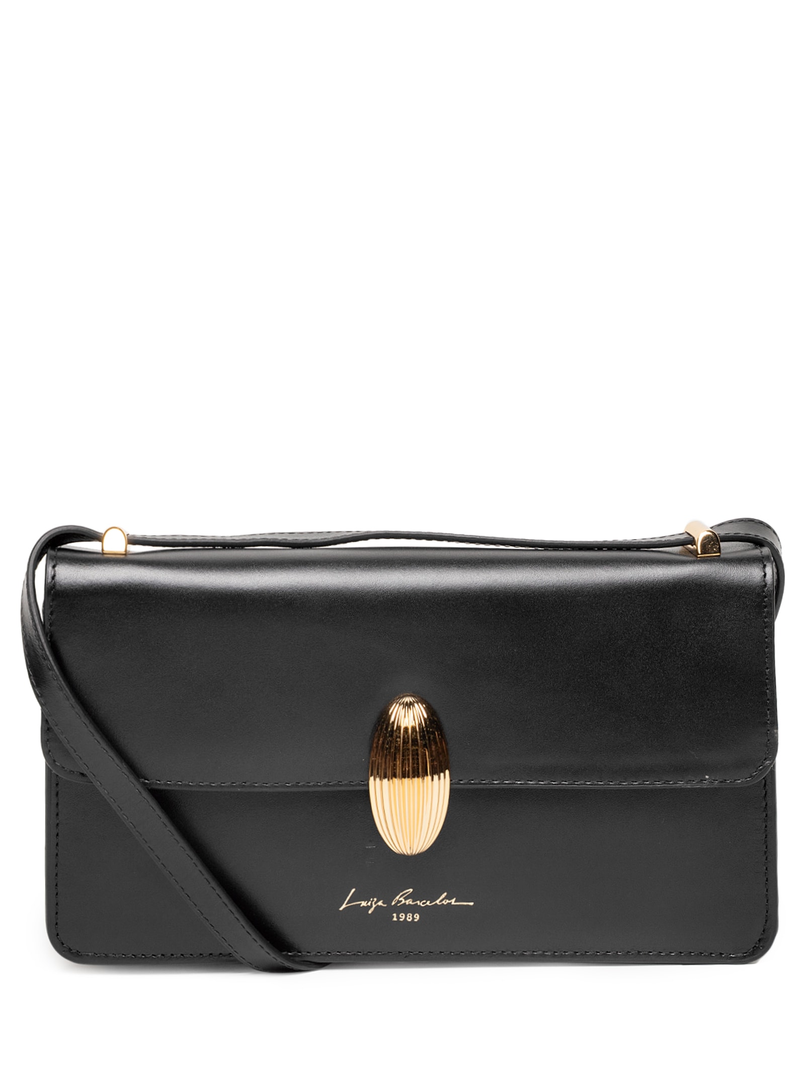 Bolsa Feminina Couro Verona Preto Luiza Barcelos