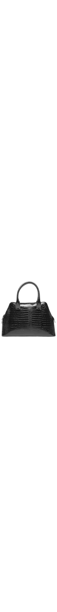 Bolsa Feminina Croco Dacar Enfeites Grafite - Preto