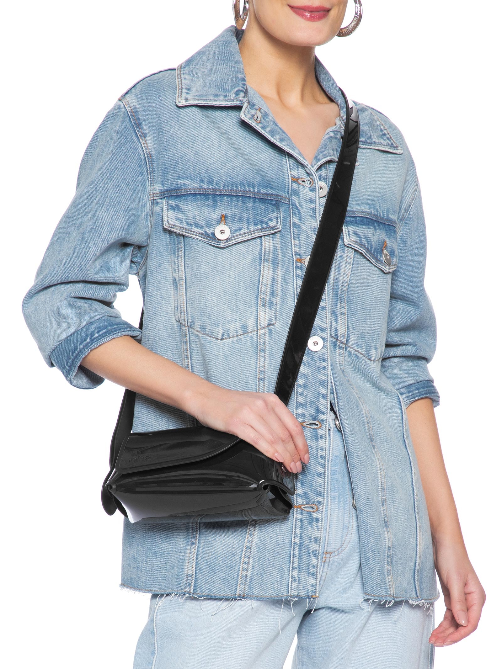 Bolsa Feminina Cross Bag Preto Melissa