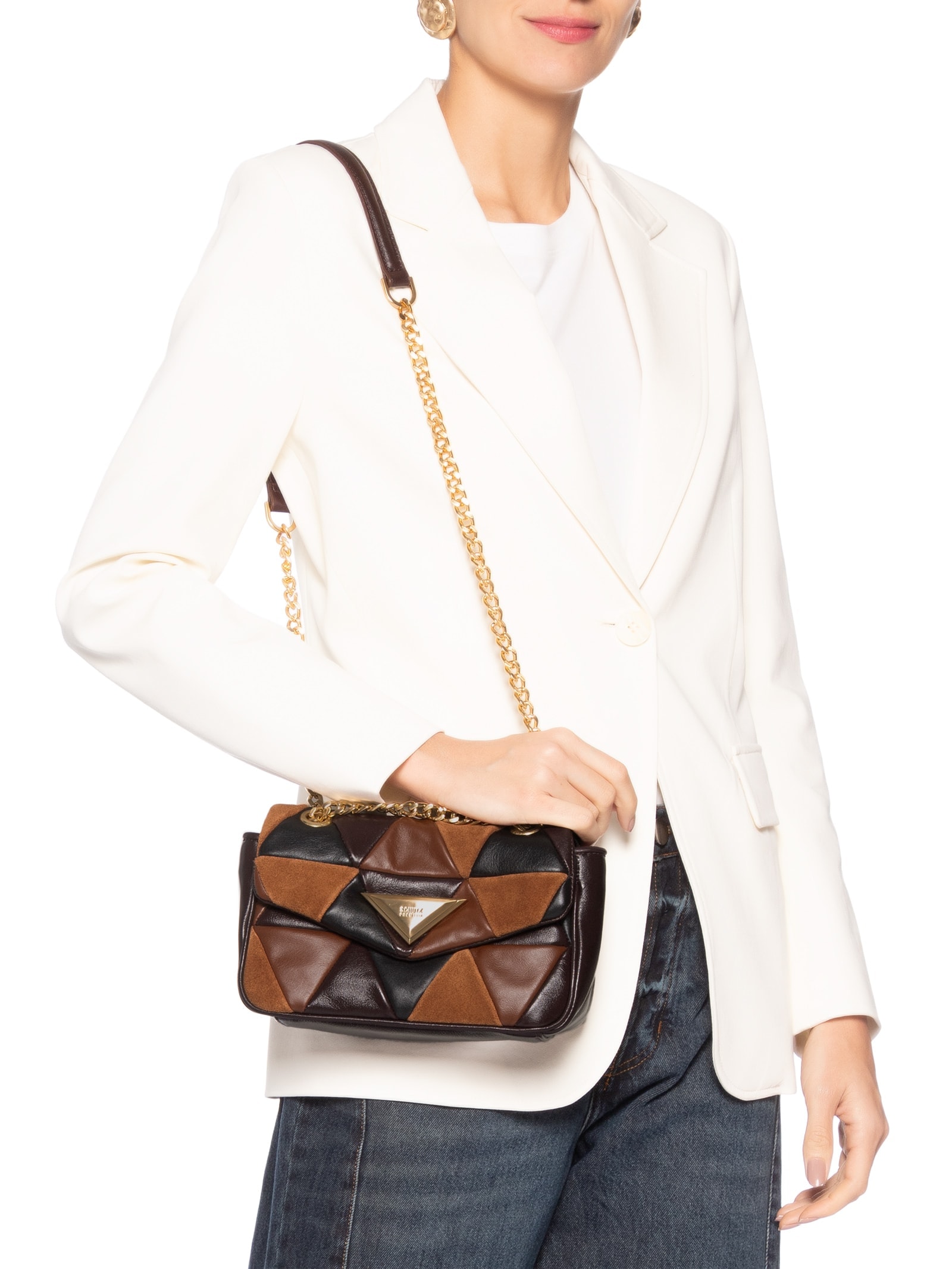 Bolsa Feminina Crossbody Marrom Schutz