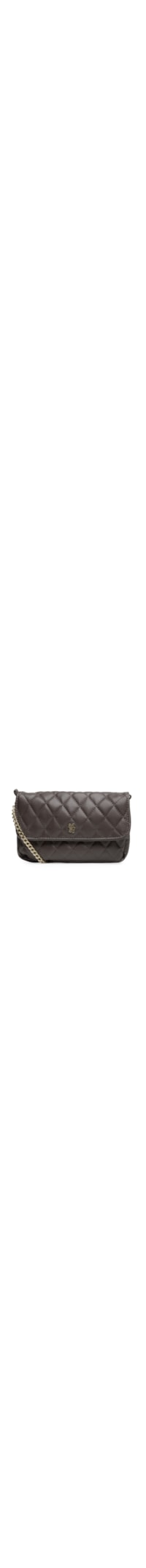 Bolsa Feminina Crossbody Matelasse E Enfeite - Marrom