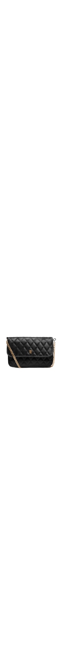 Bolsa Feminina Crossbody Matelasse E Enfeite - Preto