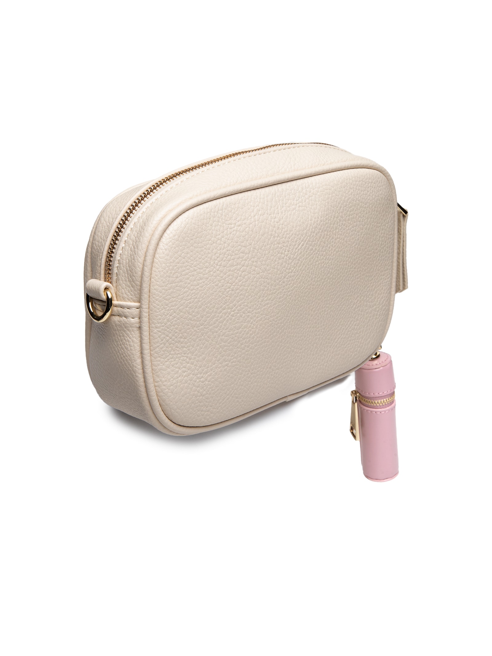 Bolsa Feminina Crossbody Porta Batom Easy Branco Lança Perfume