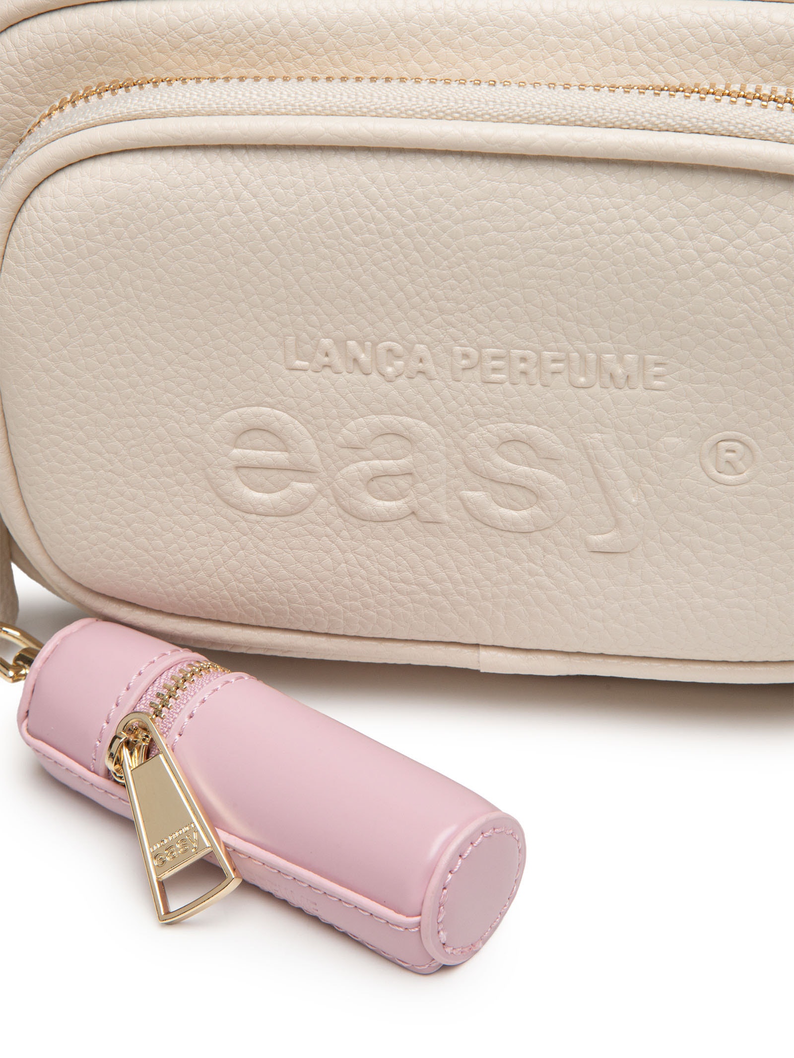 Bolsa Feminina Crossbody Porta Batom Easy Branco Lança Perfume